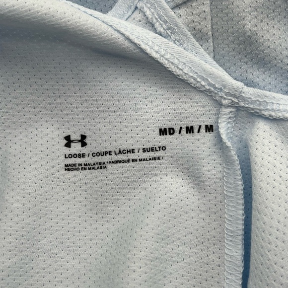 Under Armour Light Blue V-neck long sleeve with cut out back - Medium- NWT - Picture 6 of 10